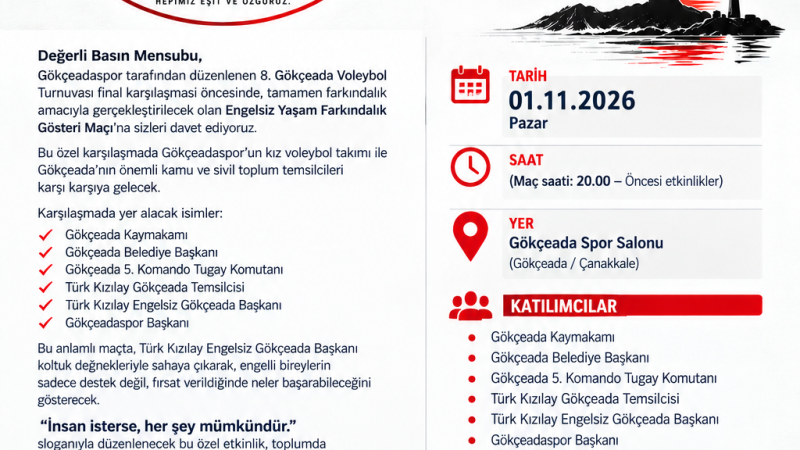 GÖKÇEADA'DA ANLAMLI BULUŞMA: