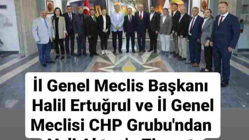 İl Genel Meclis Başkanı Halil Ertuğrul ve İl Genel Meclisi CHP Grubu'ndan Vali Aktaş’a Ziyaret 