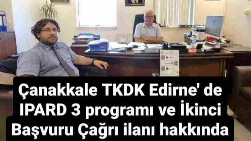 Çanakkale TKDK Edirne'de Toplantı Yaptı