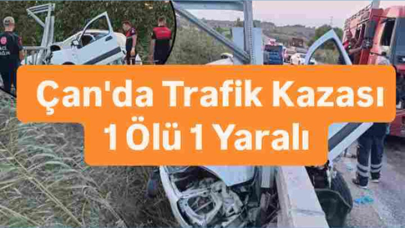 Çan'da Trafik Kazası 