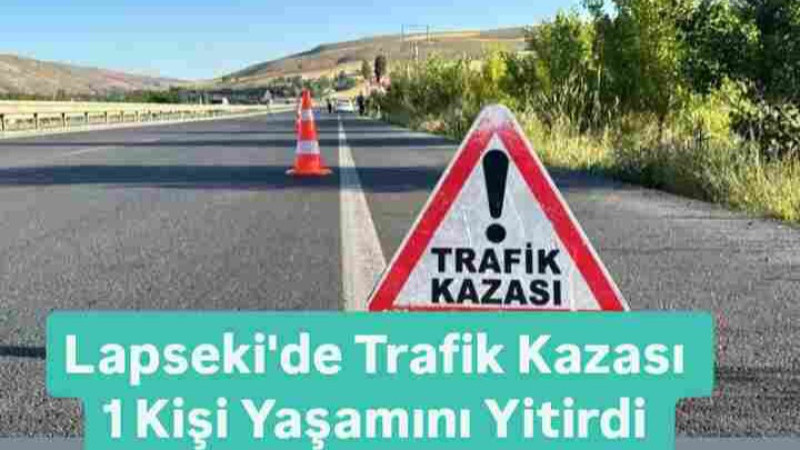 Lapseki'de Trafik Kazası 