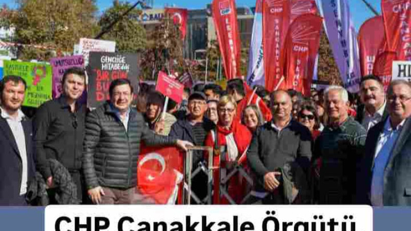 CHP Çanakkale Örgütü, İstanbul'da Mitingde