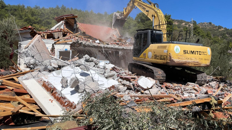 Çanakkale'de kaçak yapılaşma ile mücadele kararlılıkla sürüyor