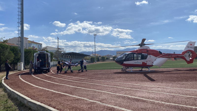 Çanakkale'de Hava Ambulansı İle Hasta Nakli