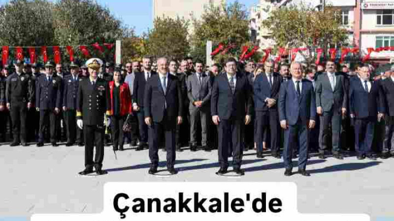 Çanakkale'de Cumhuriyet Bayramı Kutlamaları 