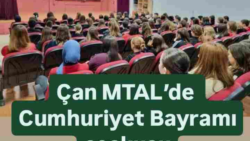 Çan MTAL’de Cumhuriyet coşkusu