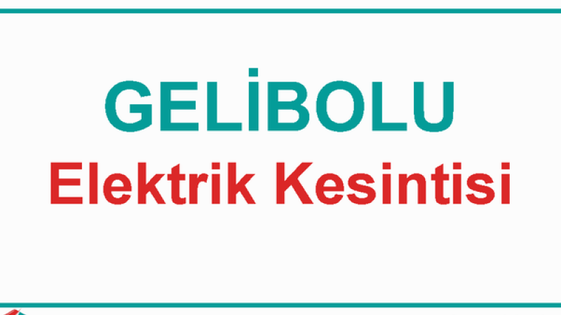 Gelibolu'da Elektrik Kesintisi