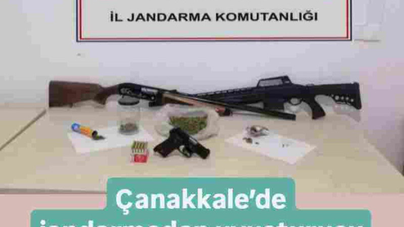 Çanakkale’de jandarmadan uyuşturucu operasyonu: 3 gözaltı