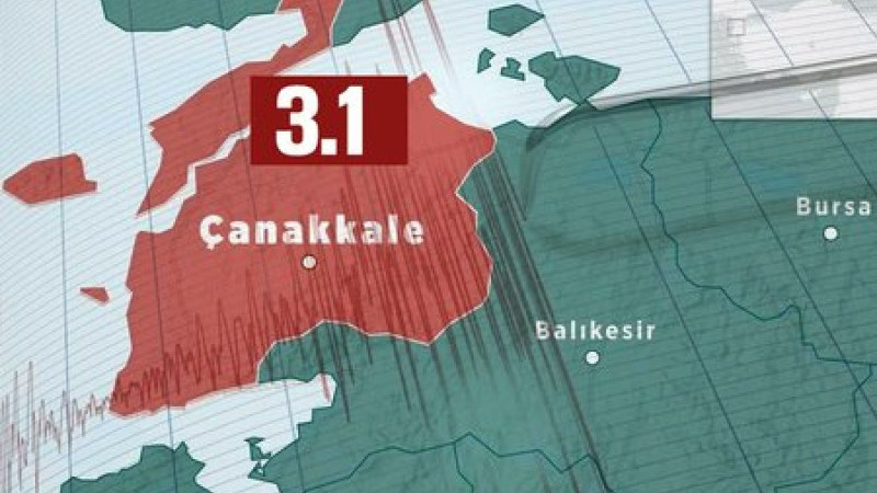 Çanakkale'de 3.2 Şiddetinde