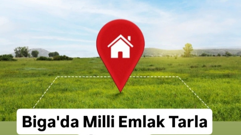 Biga'da Milli Emlak Tarla Satışı