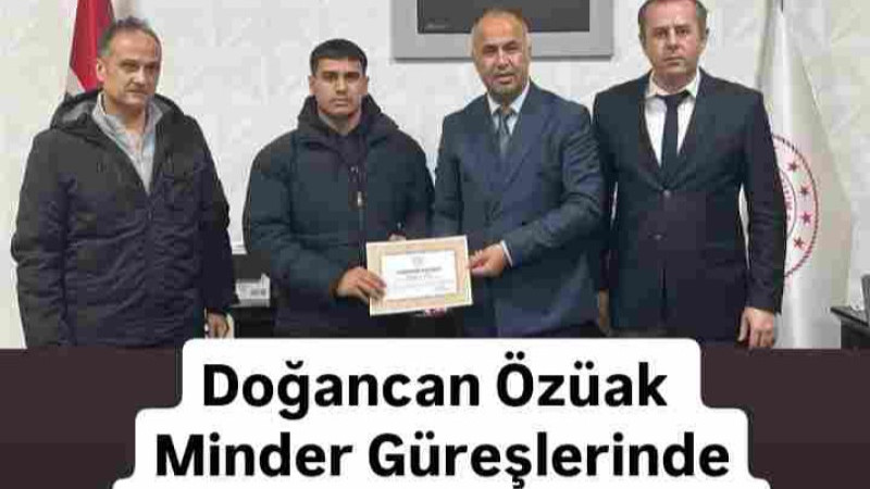 Doğancan Özüak Minder Güreşlerinde Çanakkale Şampiyonu Oldu