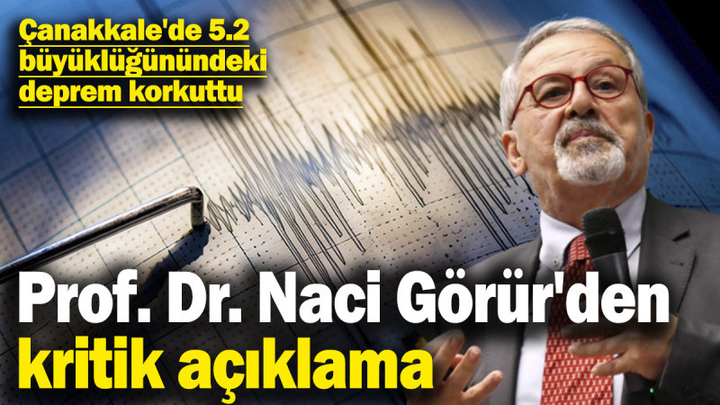 Prof Dr Naci Görür'den Uyarı