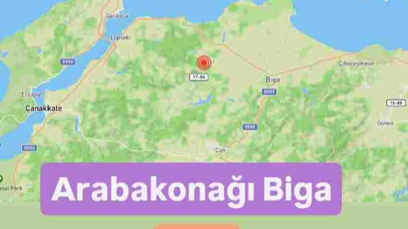 Biga'da Deprem 