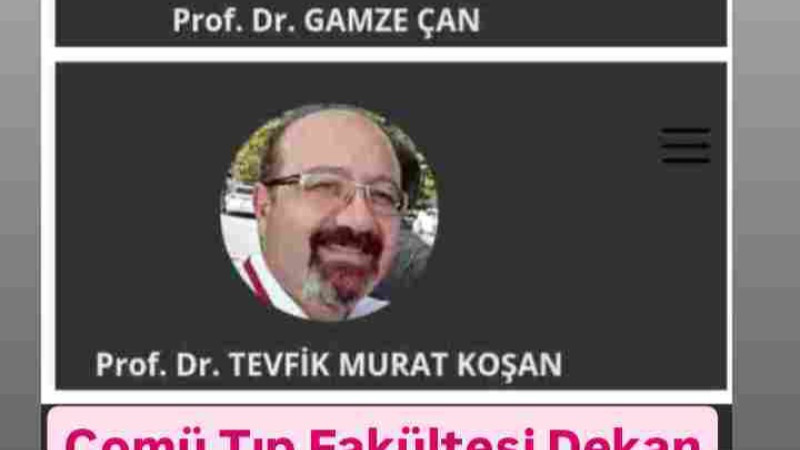 Çomü Tıp Fakültesi Dekanlığı'nda