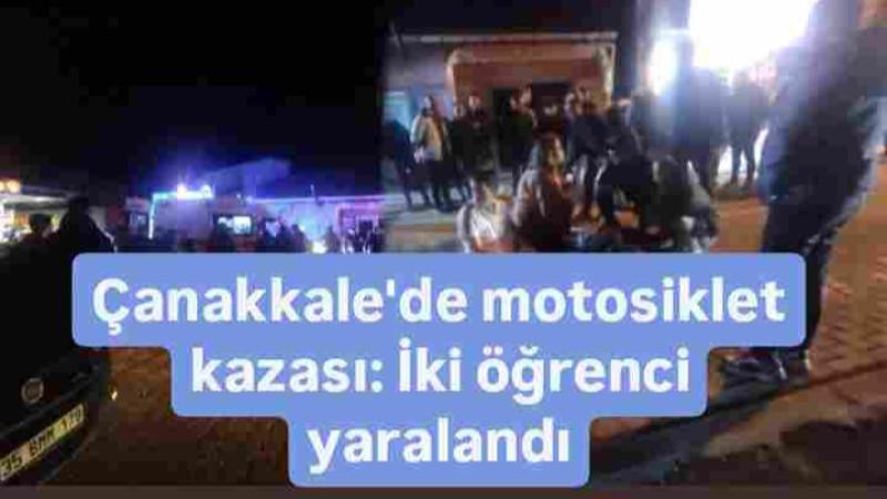 Bayramiç'te Motosiklet Kazası 