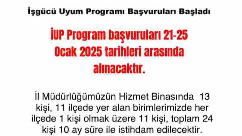 Çanakkale'de 24 Kişi İşe Alınacak 