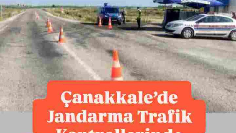 Çanakkale’de Jandarma’dan Trafik Kontrolleri 