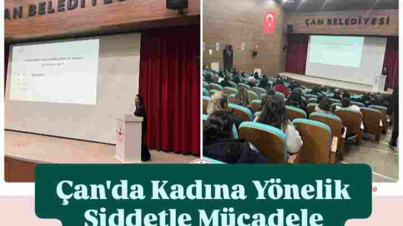 Çan'da Kadına Yönelik Şiddetle Mücadele Eğitimi