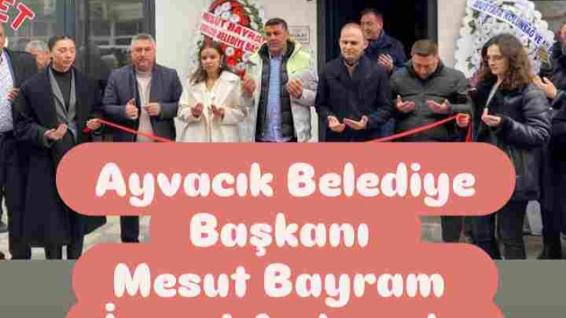 Başkan Bayram İşyeri Açılışında 