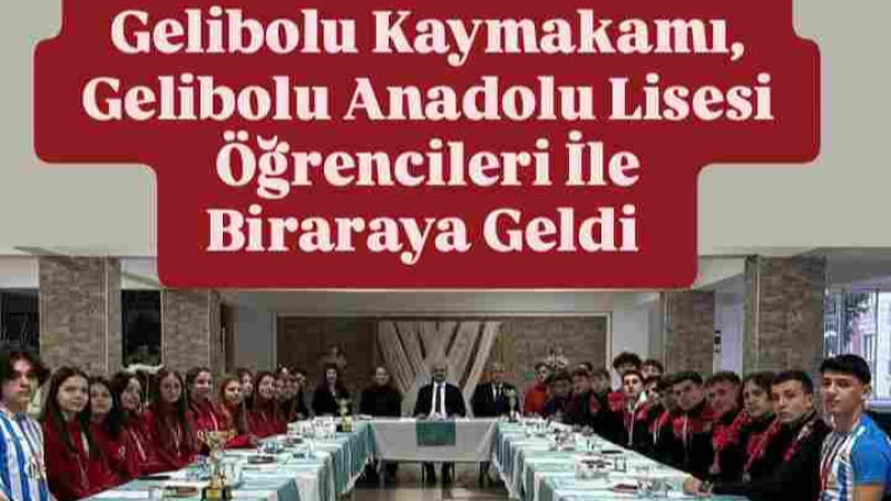 Gelibolu Kaymakamı Öğrencilerle Biraraya Geldi 