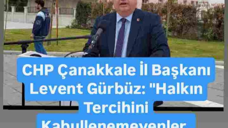 CHP İl Başkanı Avukat Gürbüz'den Açıklama 