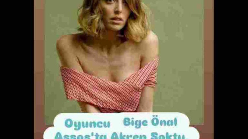 Assos'ta Bige Önal'ı Akrep Soktu