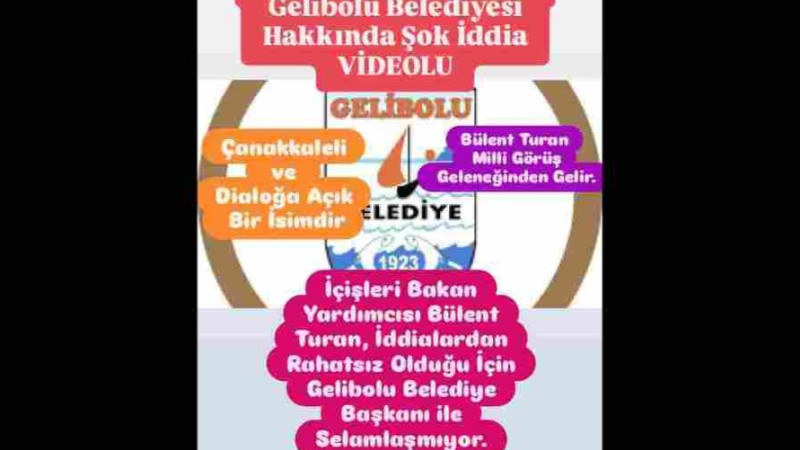 Gazeteci Saymaz'dan Gelibolu Belediyesi Hakkında Şok İddia VİDEOLU