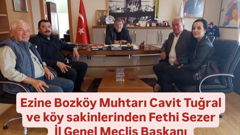 Ezinelilerden İl Genel Meclisi Başkanı Halil Ertuğrul'a Ziyaret 