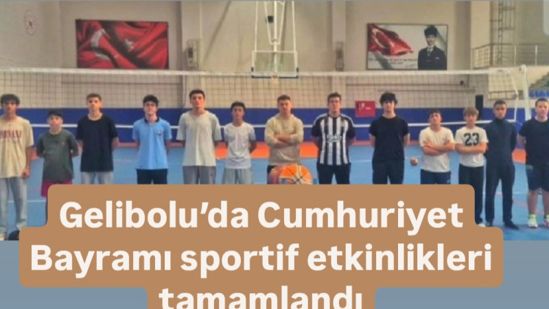 Gelibolu’da Cumhuriyet Bayramı sportif etkinlikleri tamamlandı