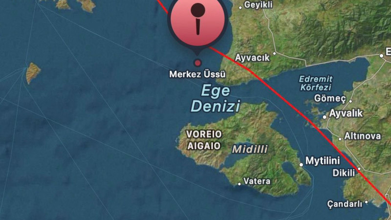 Ayvacık Açıklarında 4 Şiddetinde Deprem