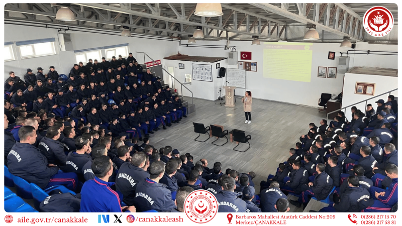 Jandarma Komutanlığı'nda Kadına Yönelik Şiddetle Mücadele Eğitimi