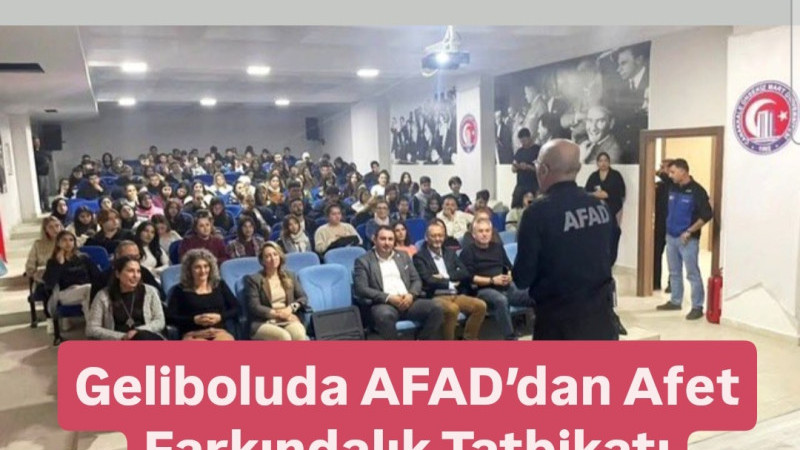 Gelibolu'da AFAD’dan Afet Farkındalık Tatbikatı