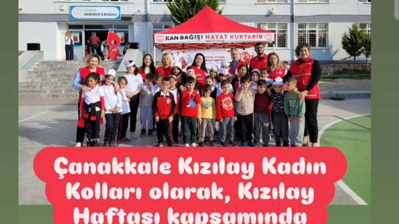 Kızılay Haftasında Çanakkale'de Miniklerle İyilik Buluşması