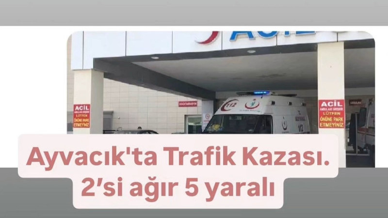 Ayvacık'ta Trafik Kazası