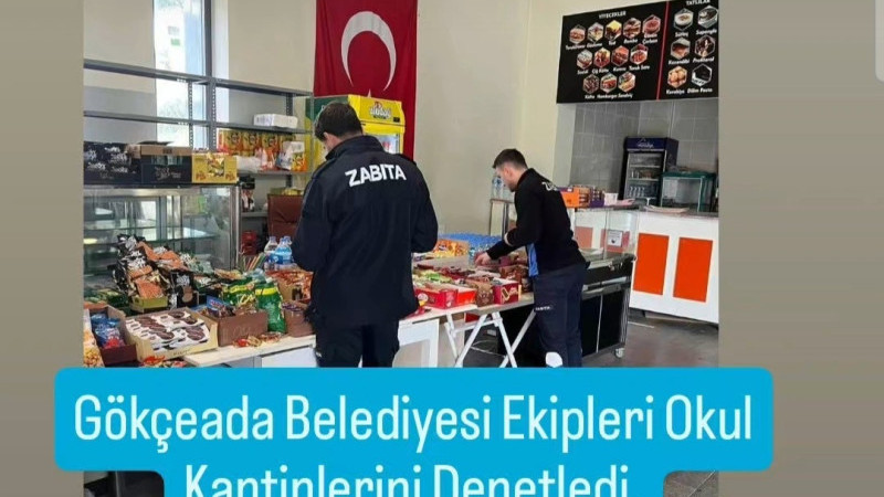 Gökçeada'da Okul Kantinleri Denetlendi