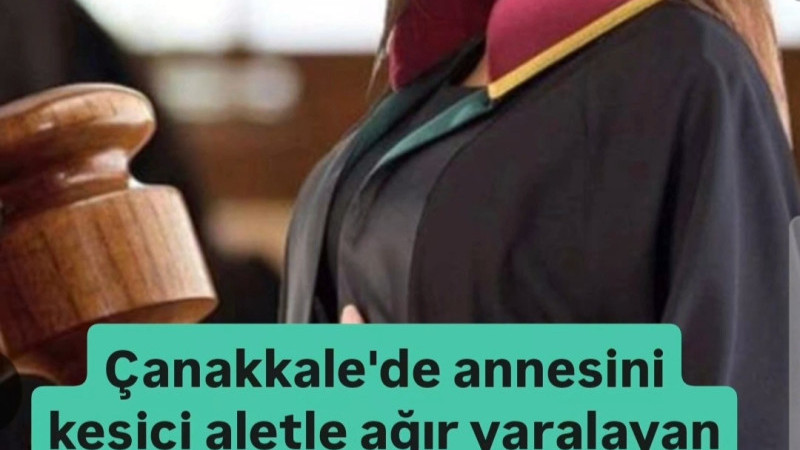 Çanakkale'de Avukat Annesini Yaraladı