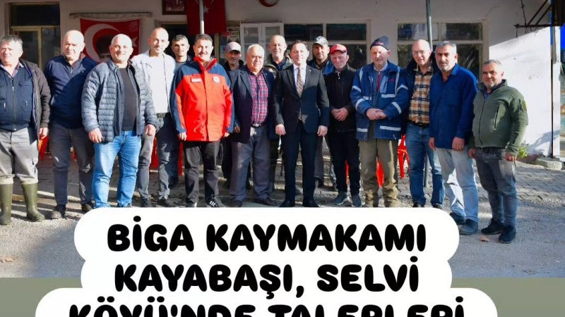 KAYMAKAM KAYABAŞI, SELVİ KÖYÜ'NDE TALEPLERİ DİNLEDİ