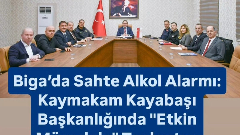 Biga’da Sahte Alkol Alarmı: