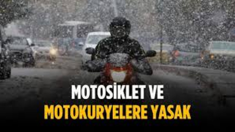 Çanakkale'de Motokurye-Motorsiklere Trafiğe Çıkma Yasağı