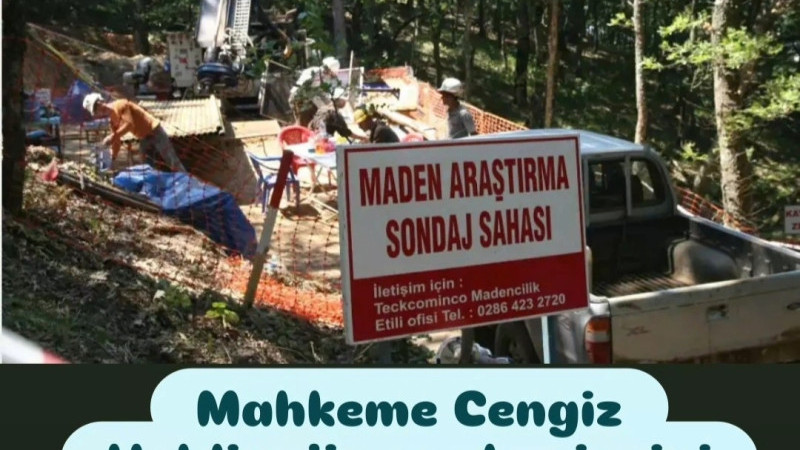 Mahkeme Cengiz Holding’in maden iznini iptal etti