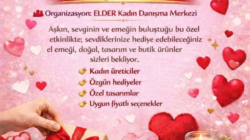 SEVGİLİLER GÜNÜ’NDE KADIN EMEĞİ 17BURDA AVM’DE BULUŞUYOR