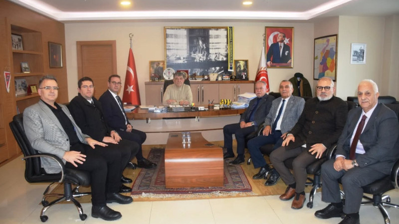 Başkan Halil Ertuğrul'a İYİ Partiden Ziyaret