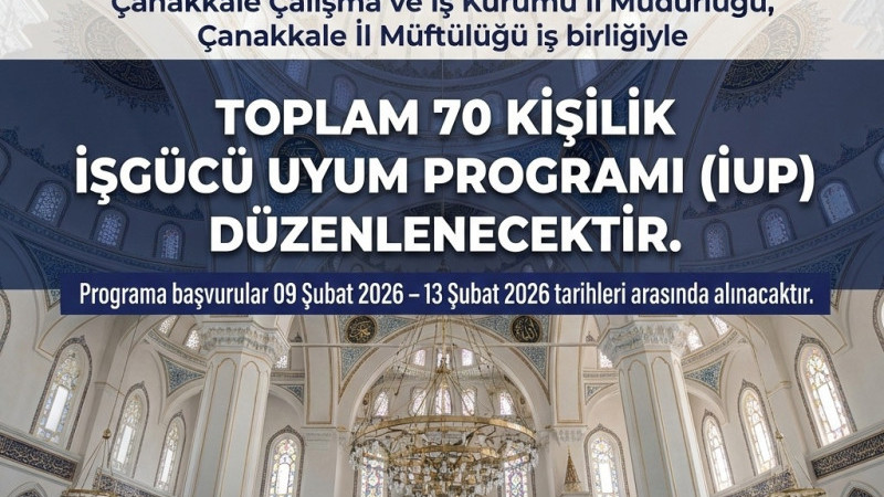 Çanakkale'de 70 Kişi İşe Alınacak