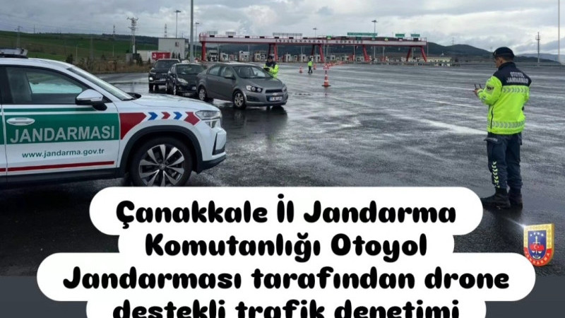 Çanakkale İl Jandarmadan Otoyol Kontrolü