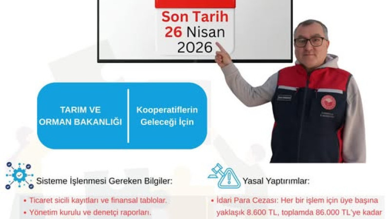 Çanakkale İl  Tarım Ve Orman Müdürlüğü'nden Duyuru