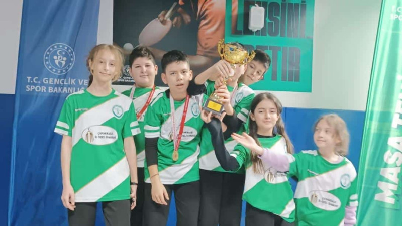 Yenice'nin Yeşilyurt Ortaokulu Masa Tenisi Takımının Başarısı