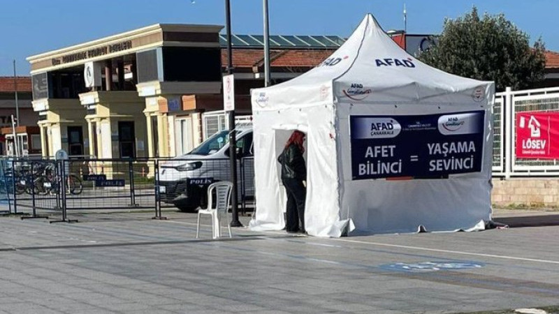 Çanakkale’de Deprem Haftası’na Özel Farkındalık Standı