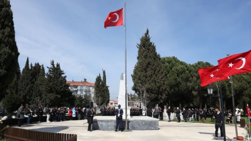 Hastanebayırı Şehitliği’nde anma programı gerçekleştirildi