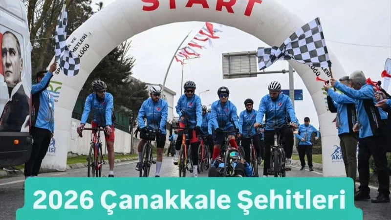 2026 Çanakkale Şehitleri Saygı Bisiklet Turu başladı