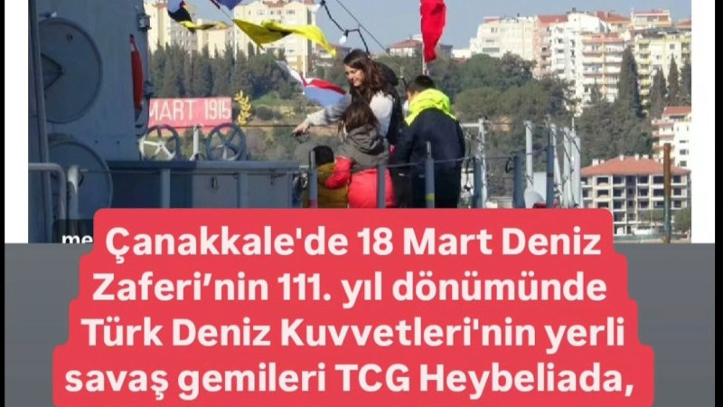Çanakkale'de 18 Mart Deniz Zaferi’nin 111. yıl dönümünde